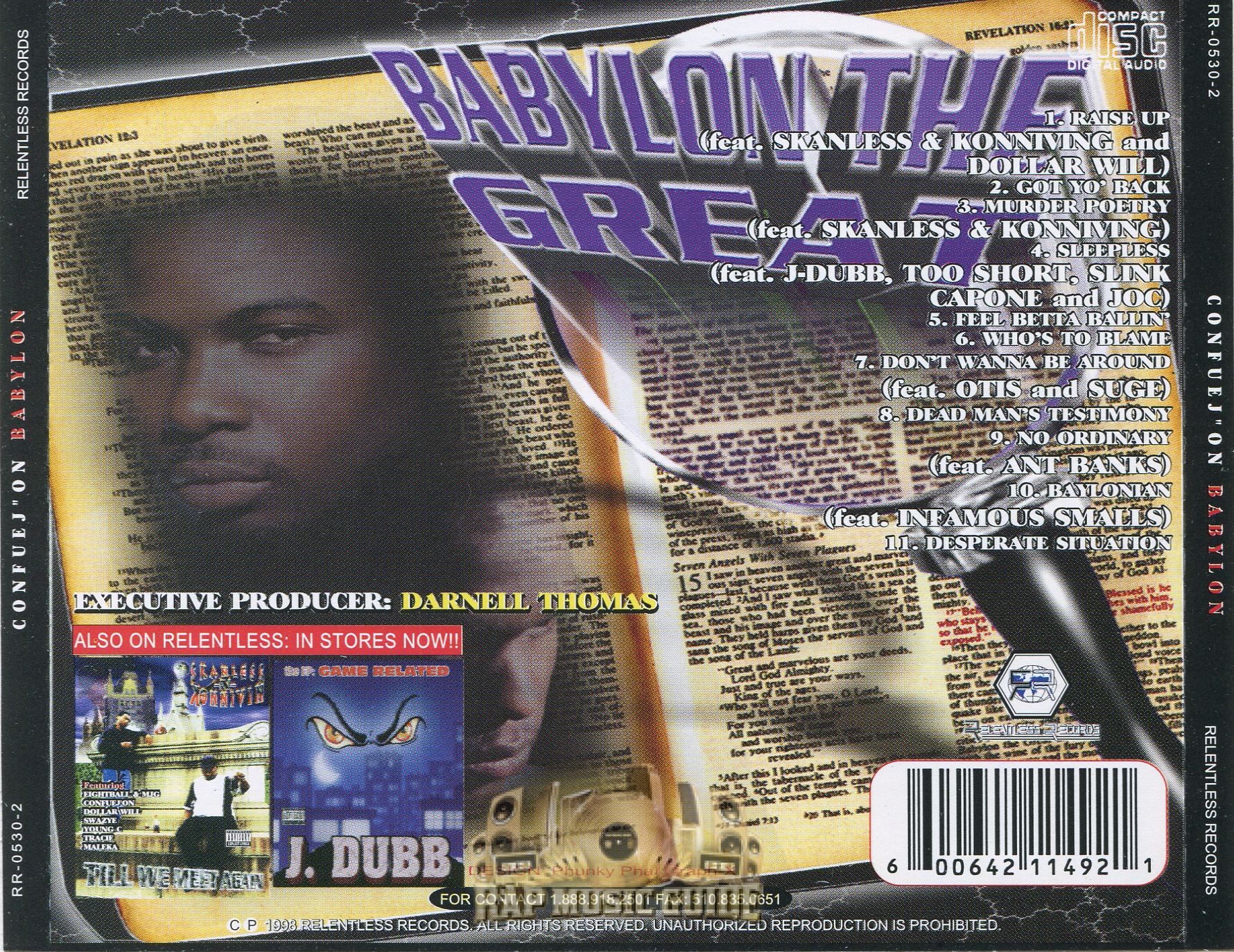 洋楽 CONFUEJ'ON/BABYLON/G-MAN STAN/G-RAP Confuej'on - Babylon: CD | Rap Music Guide